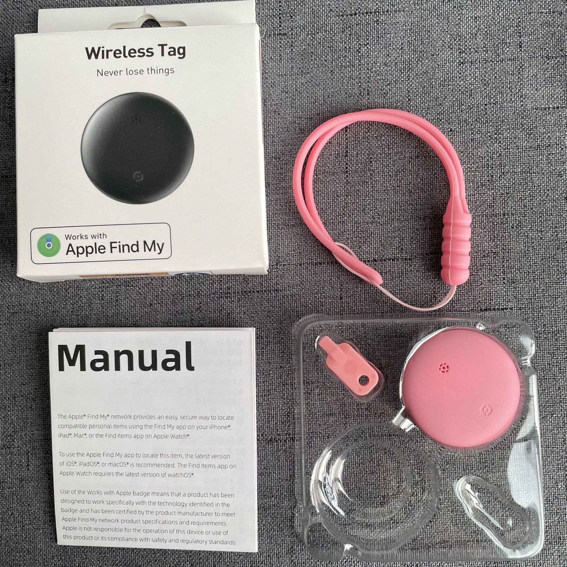 Resistente al agua y a prueba de pérdidas para Find My Finder Localizador de manzanas Localizador de etiqueta de aire remoto