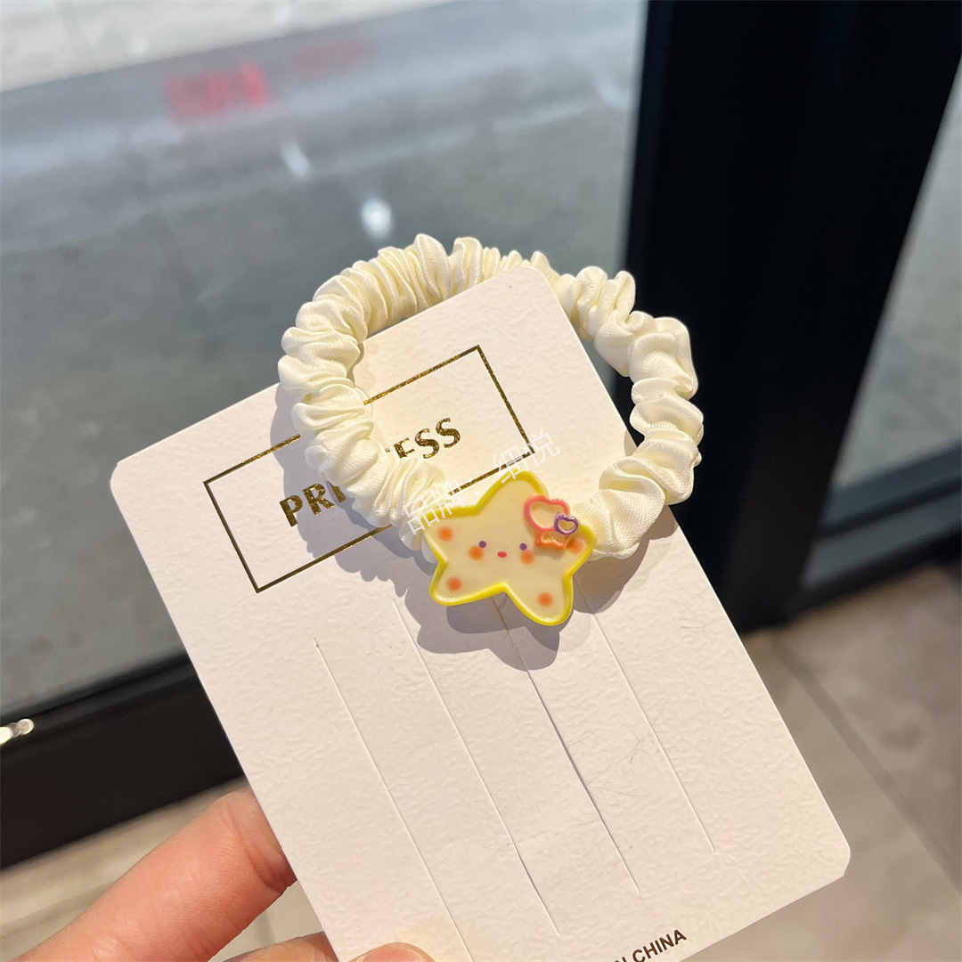 五角星白色发绳