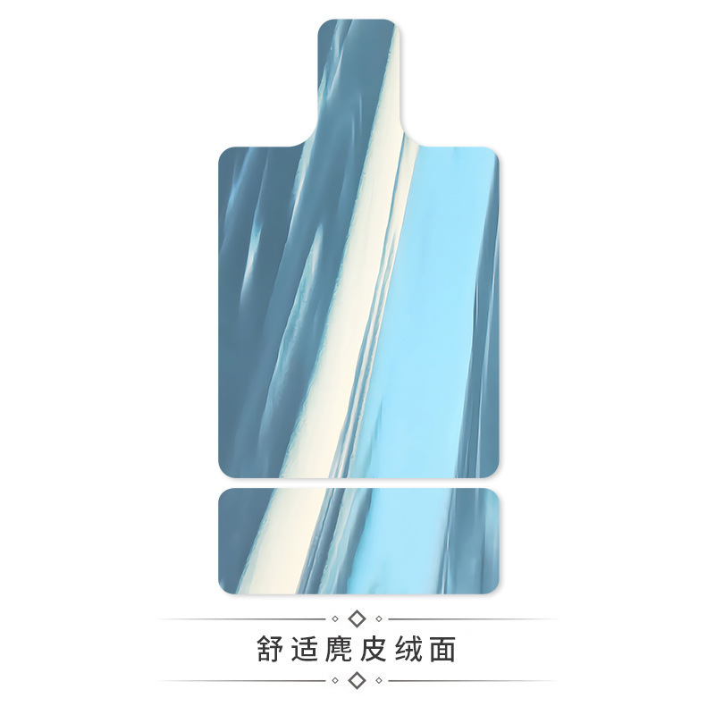 跨境麂皮绒lulu撞色普拉提核心床垫橡胶瑜伽垫吸汗器械印花专用垫|undefined