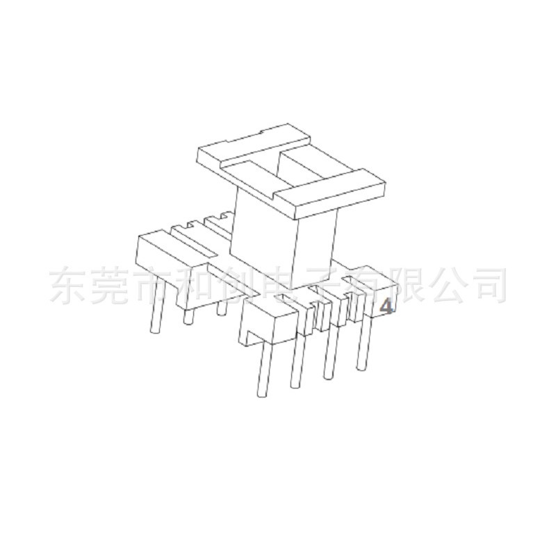 EE13变压器骨架EE13高频骨架立式单边加宽4+4