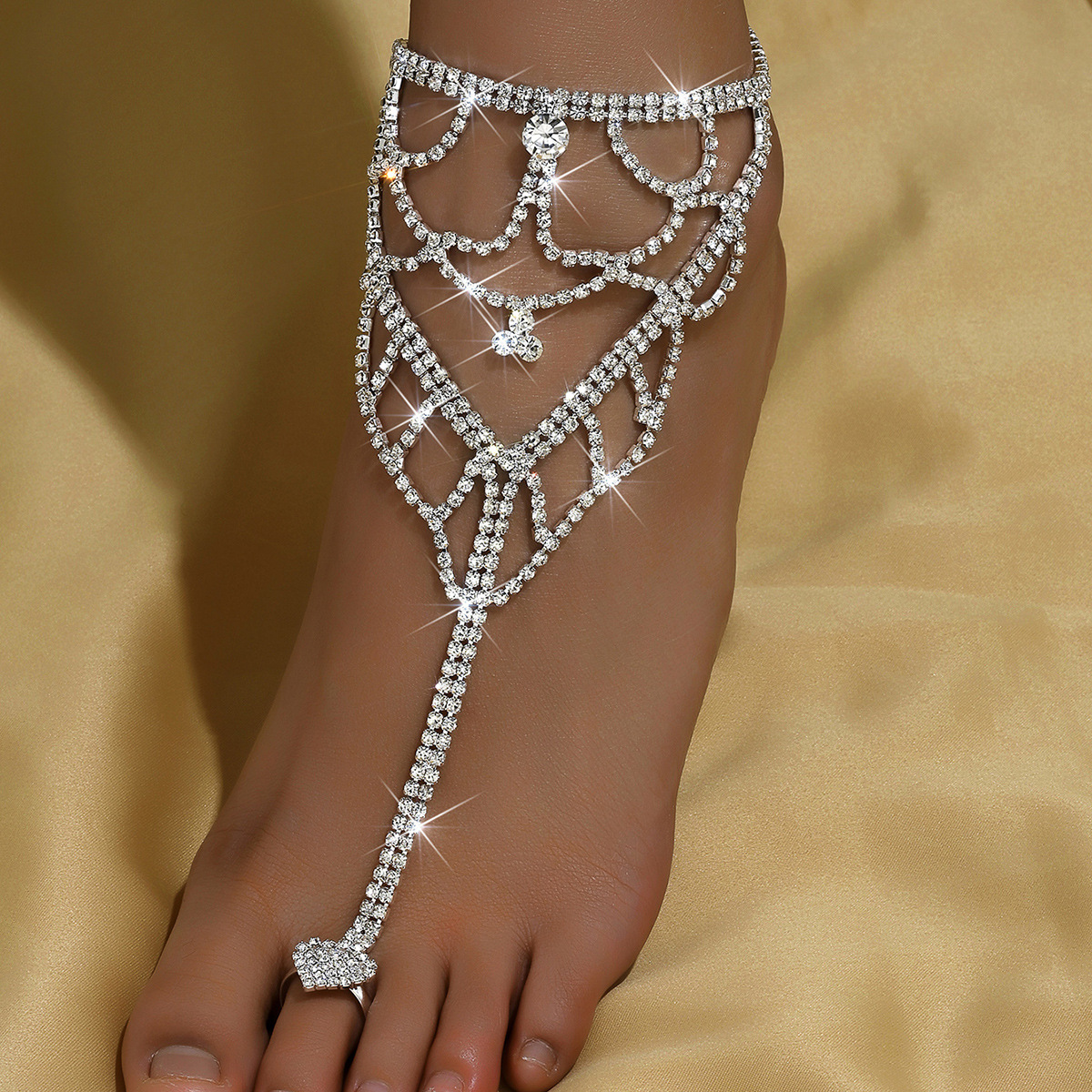 Europa y los Estados Unidos venden en caliente transfronterizos piedad de diamante de playa vacaciones de moda universal simple pulseras de dedos pulseras mujeres al por mayor image 3