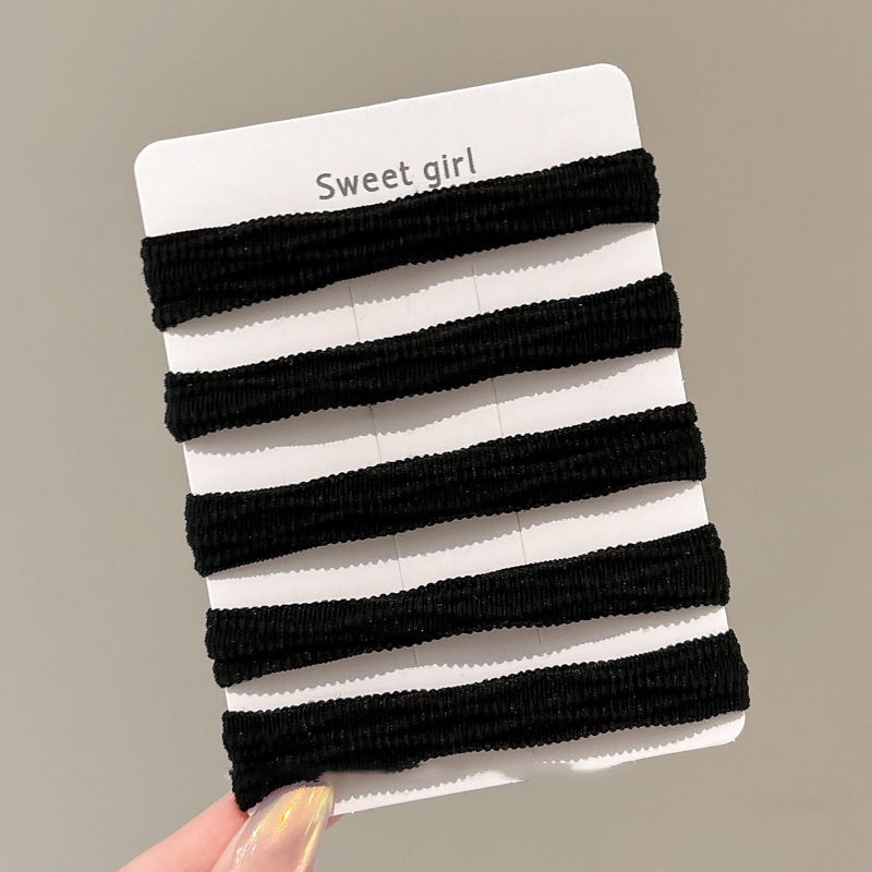 Simple elástico cabello cuerda de cabeza sin costura duradera alta sensación temperamento libre pequeñas hadas debe ser un estilo fresco