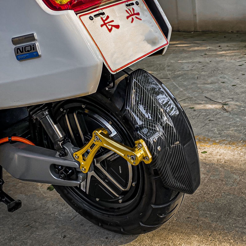 Suitable for calf n1s fender electric car modification accessories nqi/ngt carbon fiber pattern rear fender backing straight up