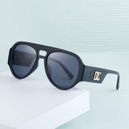  European and American new fashion sunscreen toad mirror women's trendy personality large frame sunglasses men's glasses cross-border wholesale