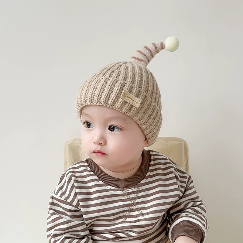 韩国ins宝宝毛线帽冬天保暖婴儿护耳帽可爱超萌婴幼儿加厚针织帽|undefined