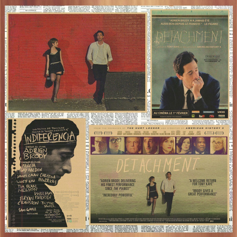 Large Size Super-off movie poster Adrien Brody Vintage Kraft paper decorative wall painting decorative painting