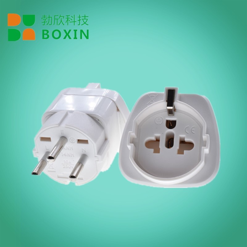 韩国电器插头转换器欧标插孔转以色列德国电器以色列用SD-14-1