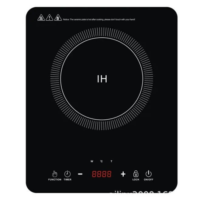 Ailipu Smart Home Induction Cooker 2000W Thin Black Crystal Panel Induction Cooker European Standard American Standard British Standard Customized