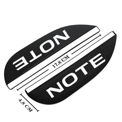 eyebrow change decoration car logo — Rearview mirror rainproof sticker - nissan-7-note