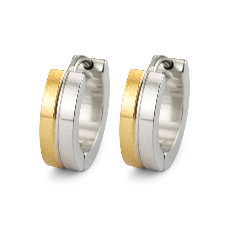 double-sided earrings stainless steel