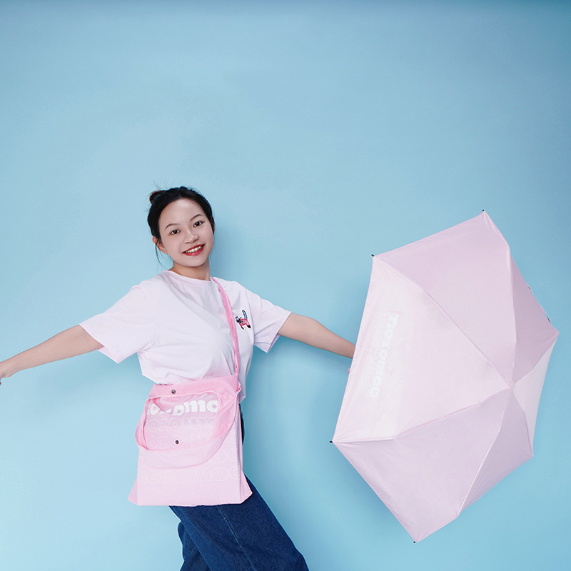 Creative Sunscreen Five-fold Umbrella Shopping Bag Umbrella Sunshade Umbrella Girls Black Rubber Sunny and Rain Dual-use Sun Umbrella Mini Ultra-light Umbrella Creative Sunscreen Five-fold Umbrella Shopping Bag Umbrella Sunshade Umbrella Girls Black Rubber Sunny and Rain Dual-use Sun Umbrella Mini Ultra-light Umbrella