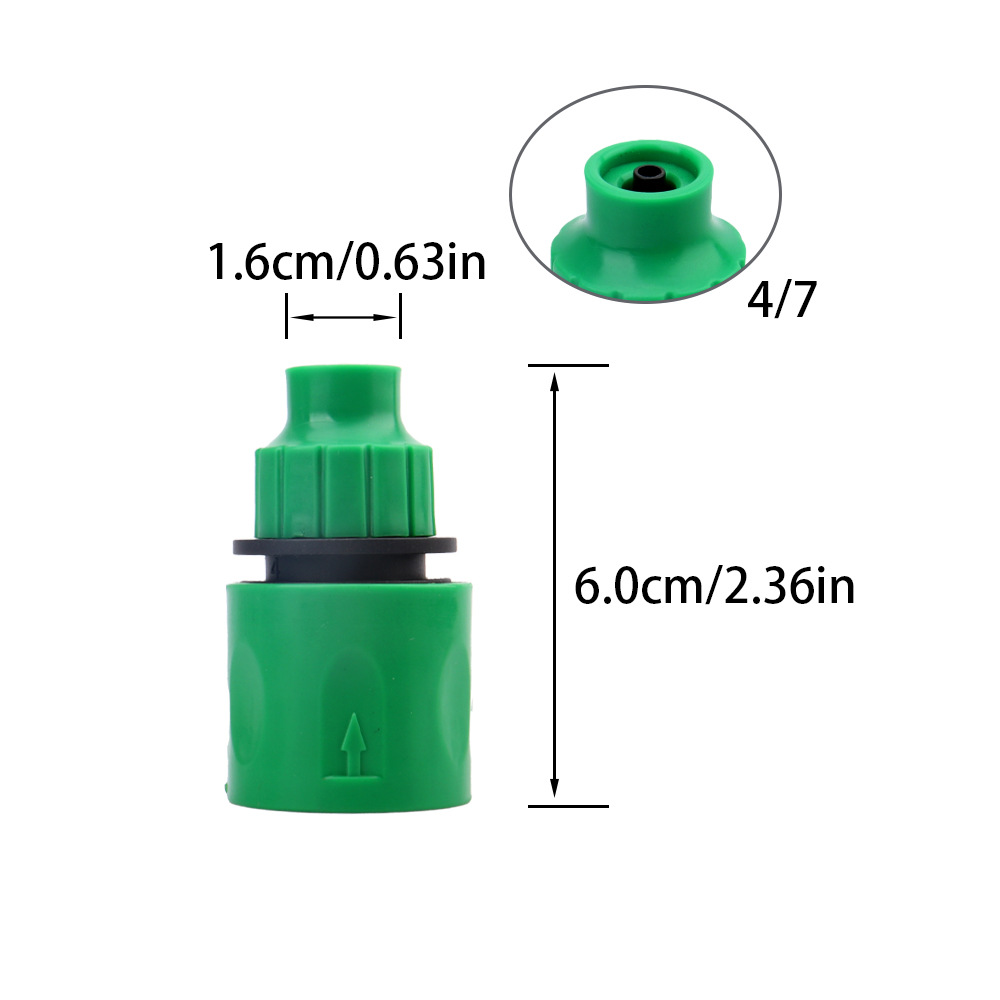 Accesorios de conector de grifo de jardín invernadero equipo de riego universal conector rápido de tubería de agua riego por goteo y accesorios