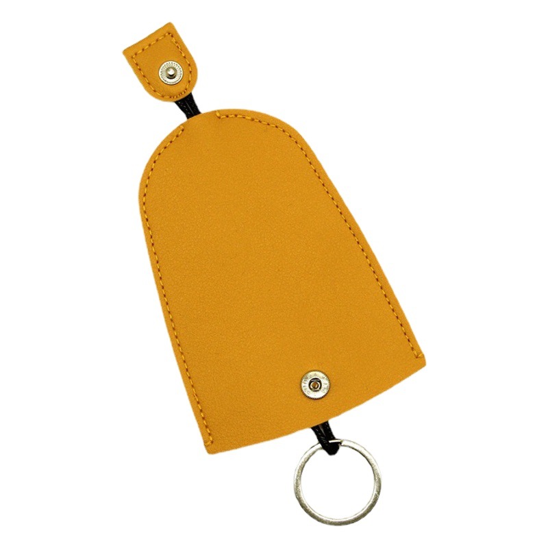 Car Keychain Leather Case Pull-out Key Case Home Lock Keychain Storage Bag Car Keychain Protective Case