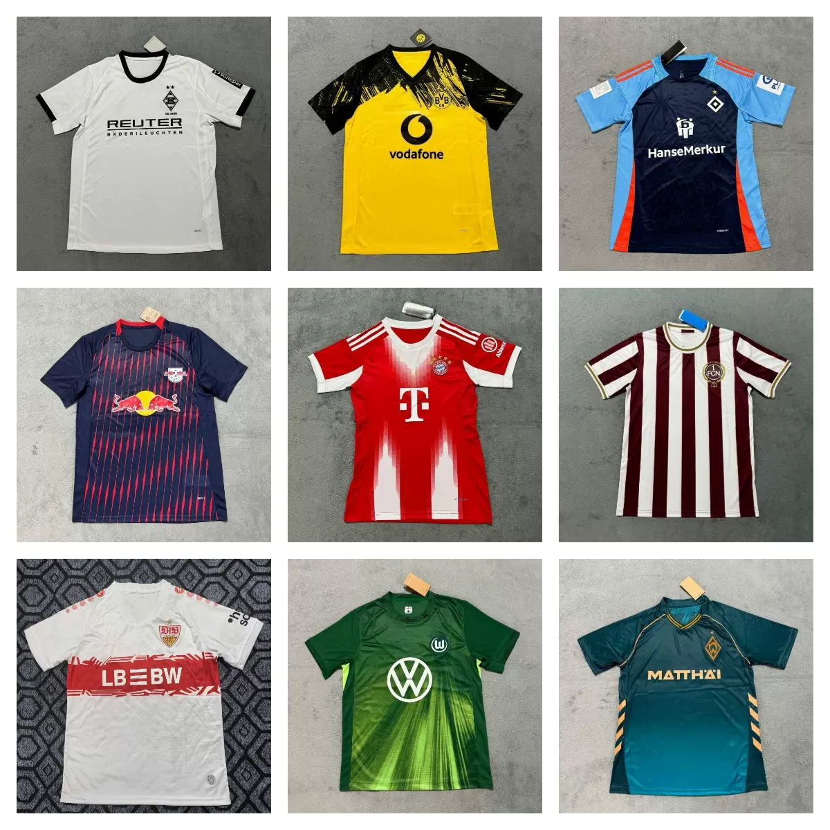 2526德甲联赛球迷拜仁格雷罗多特凯恩勒沃库森足球服印号球队包邮