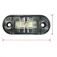 Трансграничный поставщик электроэнергии 2LED Грузовик Боковые фонари 10-30V широкое напряжение красный желтый синий зеленый белый край лампы Заводские поставки