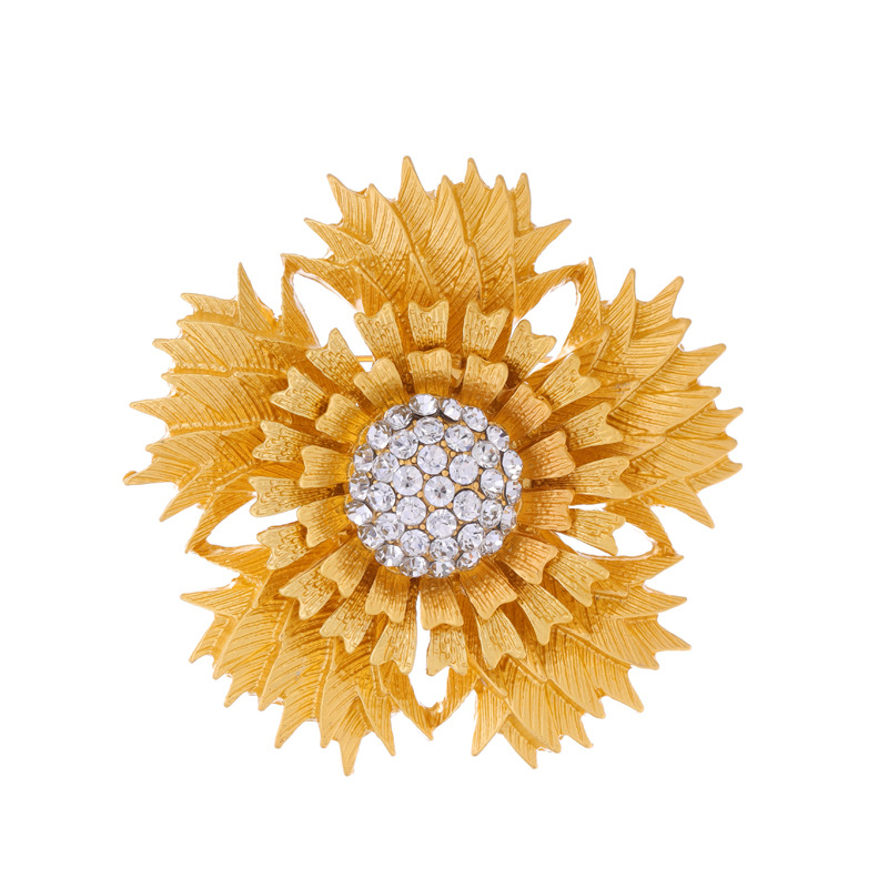 Brooches Classification Holiday, Daily Occasion Zinc alloy Material Pastoral Simple Style Pin Flower Zinc Alloy Plating Unisex Brooches