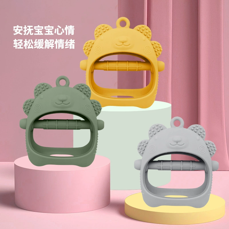 Children's teether, gloves, food silicone, appeases toy, Amazon