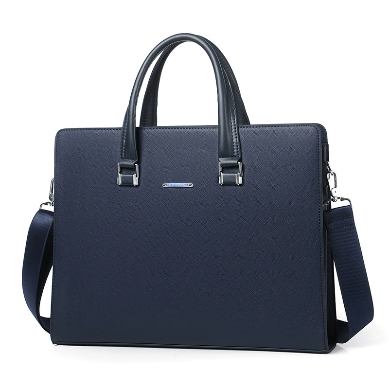 Handheld polyurethane bag strap on the belt, laptop, (Cross-border trading), business version, genuine leather