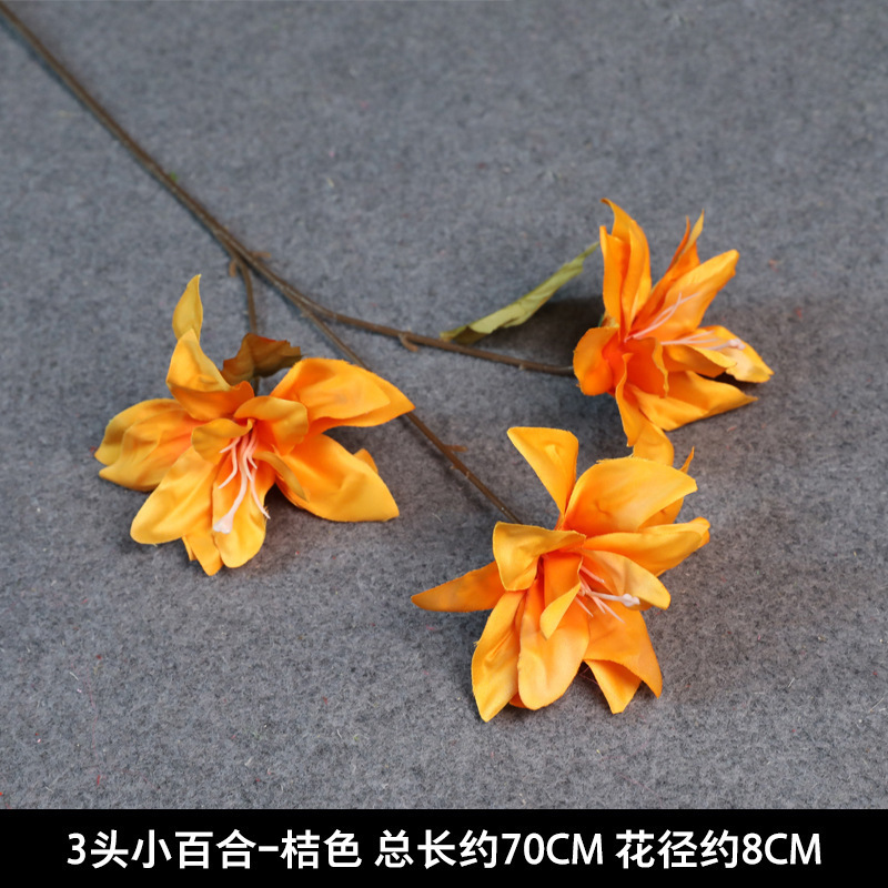 オレンジ造花結婚式結婚式会場レイアウト小道具手持ち花造花花束講堂装飾造花卸売|undefined