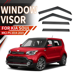 Kia Soul Avtomobil Pəncərə Yağış Qalxanı və Deflektoru