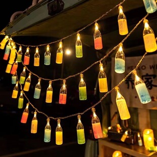 Led Bar Atmosphere Light Beer Bottle Light Stall Canopy Camping Style Lighting Atmosphere Light Bar Decoration Arrangement Light