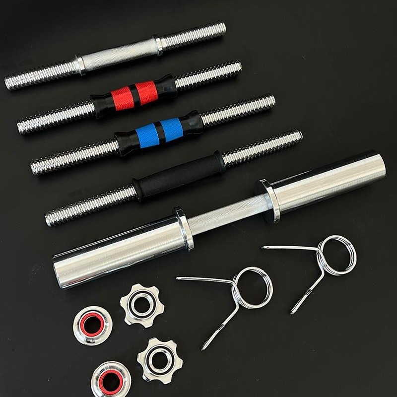 Barbell dumbbell rod nut clamp spring electroplated cast iron steel female double risk mother accessories diameter 2.5cm universal 5cm