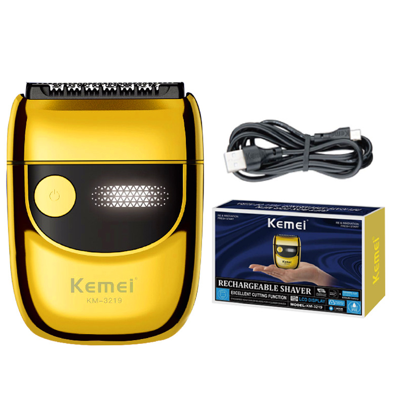 kemei mini afeitadora eléctrica portátil lavable afeitadora flotante anti-clip afeitadora al por mayor KM - 3219