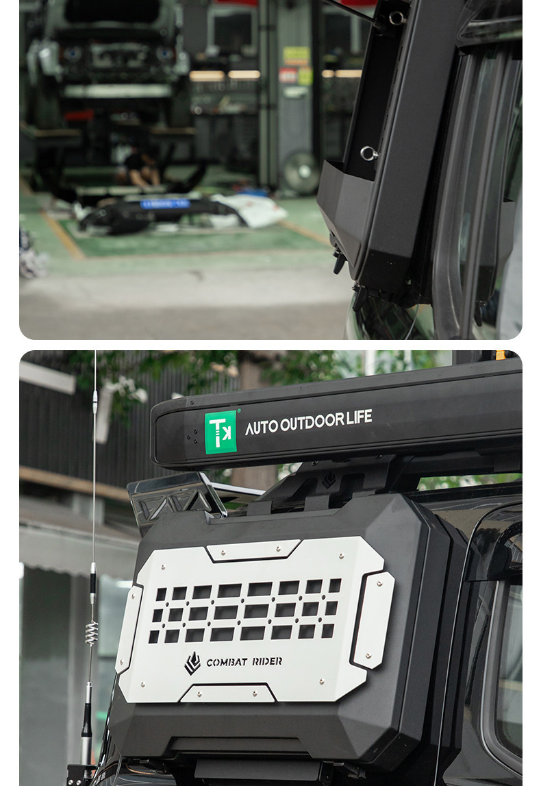 Explorer Mecha Backpack Outdoor Camping Car Roof Expansion Explorer Car Roof Rack Awning Side Tent