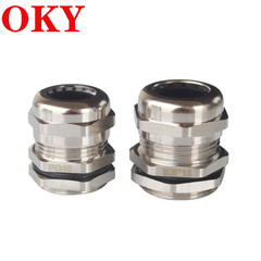 PG7 metal cable waterproof connector, 11 copper nickel-plated PG9 wire fixing head connector, PG13.5 cable connector