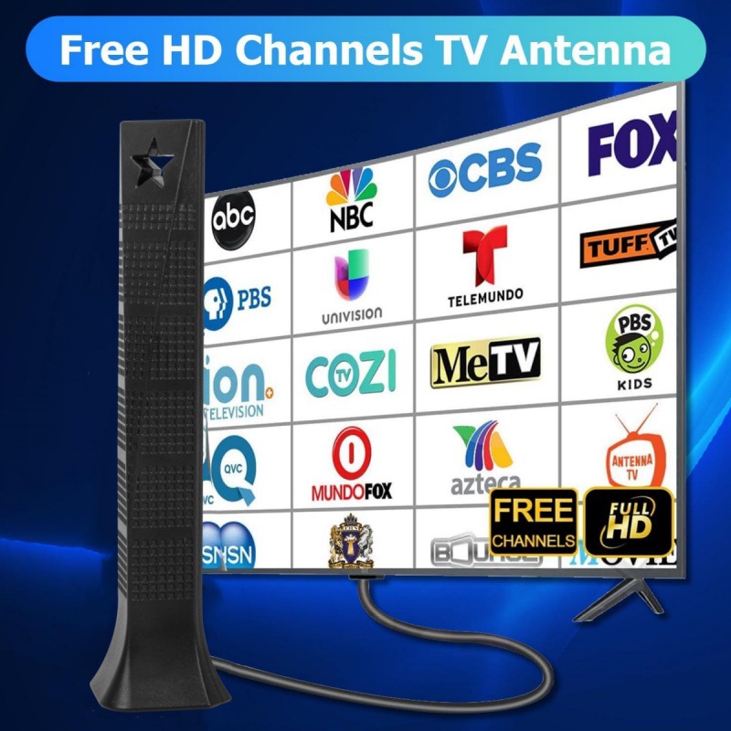 Transfronterizo nuevo ATSC HD Digital TV Antenna DTMB ondas terrestres interior y exterior antena de televisión dual