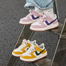 儿童运动鞋2025春秋新款透气男童软底休闲鞋小黄鞋女童板鞋勾勾鞋