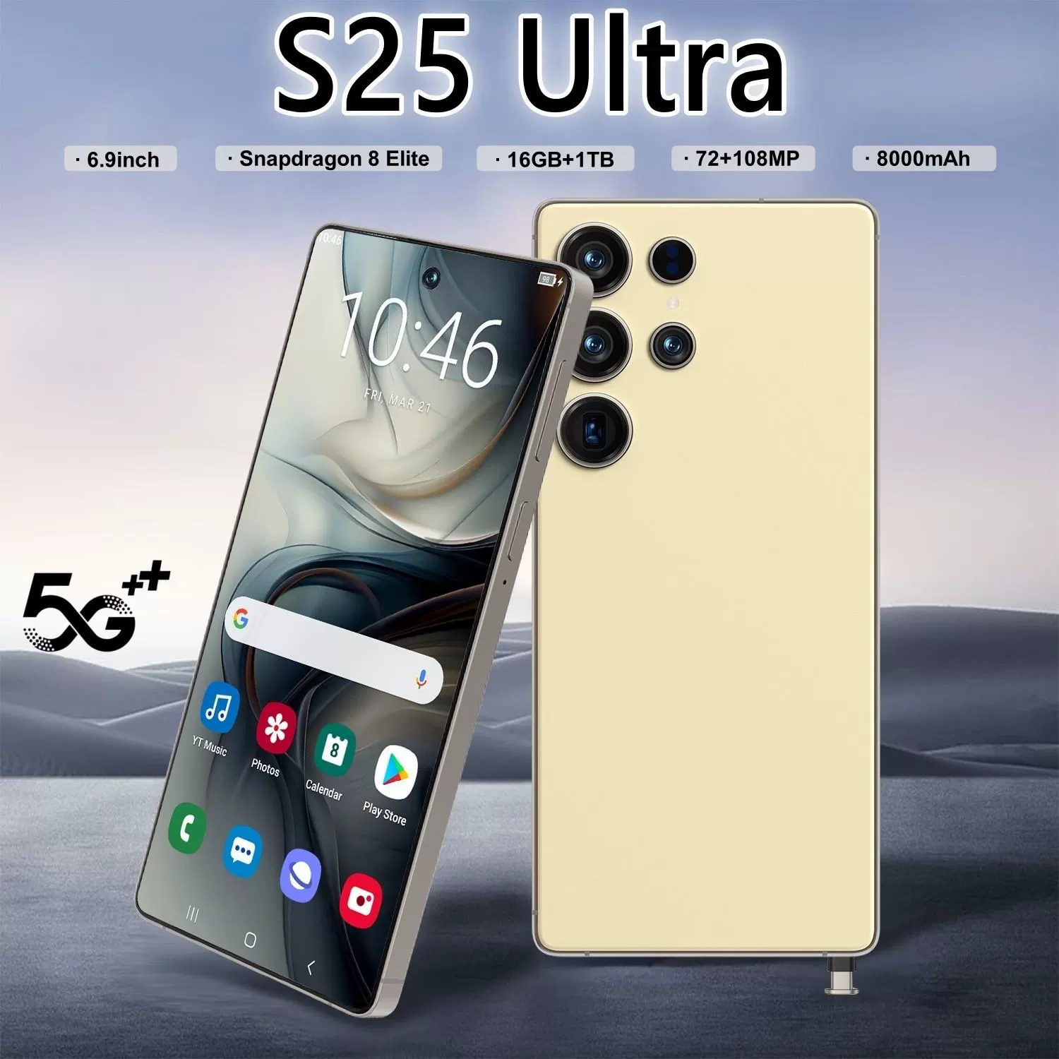 Cugo мобильный телефон, девять цветов, модель S25 Ultra, конфигурация 3+16GB, экран 7.3"