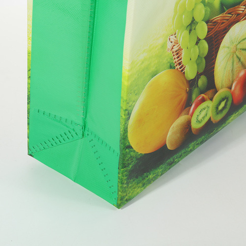 Amazon cross-border fruit embossed non-woven portable shopping bag supermarket shopping bag home clothing food bag