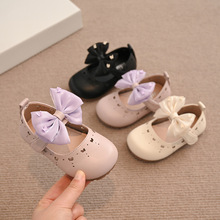 2025年春季童鞋小女孩气质甜美蝴蝶结公主鞋韩版时尚百搭女童单鞋