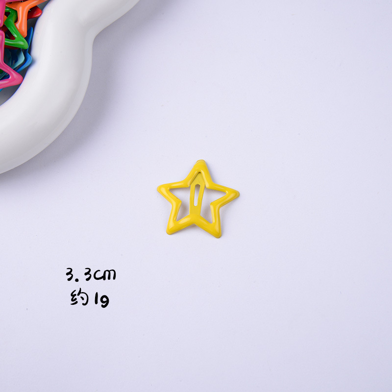 SKU图_星星发夹柠檬黄SL-60017