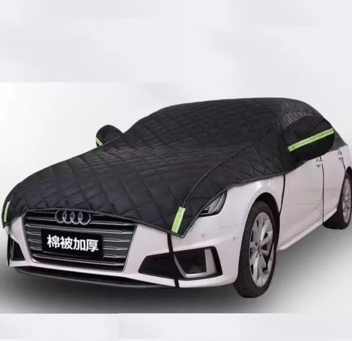 Car Sunshade Half Cover Car Cover Snow and Frost Protection Sun Protection Heat Insulation Rain Protection Sunshade Half Body Car Cover Thickened