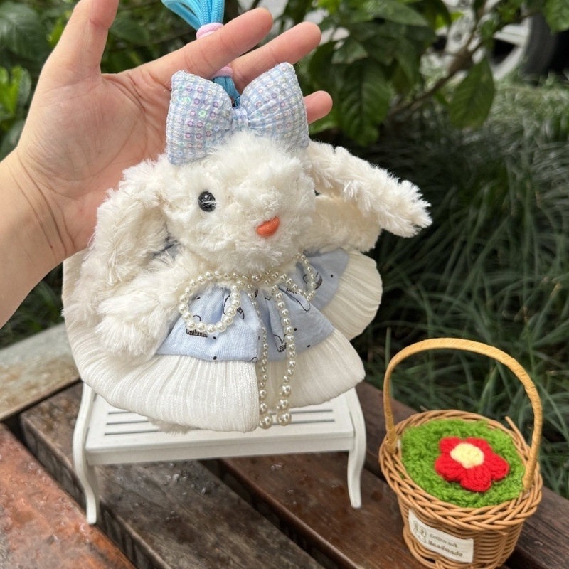 クリエイティブでかわいい垂れ耳ボニーウサギのドレスアップDIY大きなスカート超妖精垂れ耳ウサギのぬいぐるみ吊り下げ装飾品クロスボーダー用|undefined