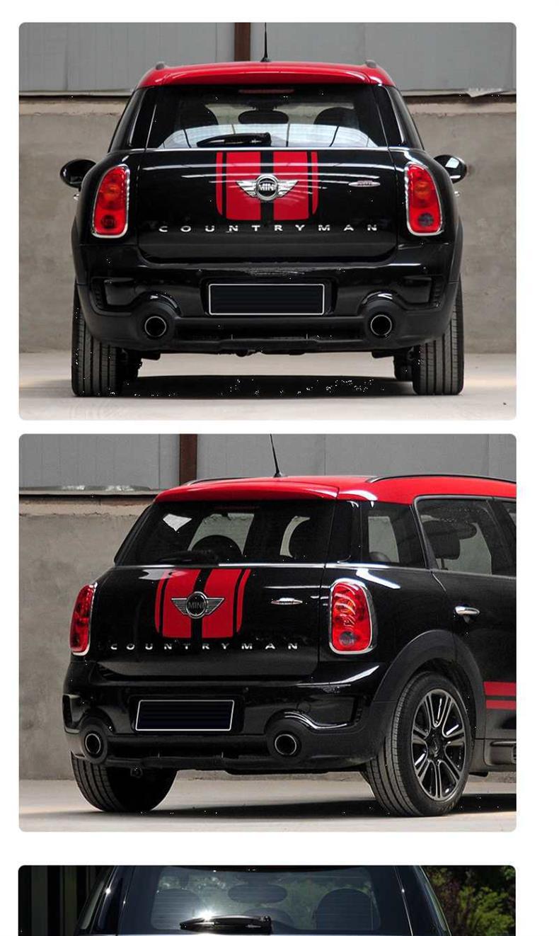 Suitable for Bmw Minis Rear Lettering Stickers and Mini Countryman Trunk Logo Metal Stickers