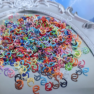 DIY�Ʒ��� 1.2*8mm���ٿ����Ȧ�B�ӭhȦ�B�ֹ���Ȧ��ɫ�_��Ȧ