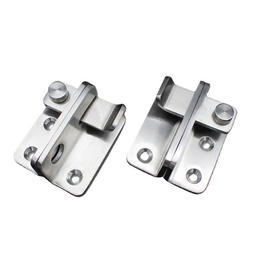 Stainless steel door buckle, door bolt, latch, anti-theft door buckle, left and right door buckle, safety door lock, lock with keyhole