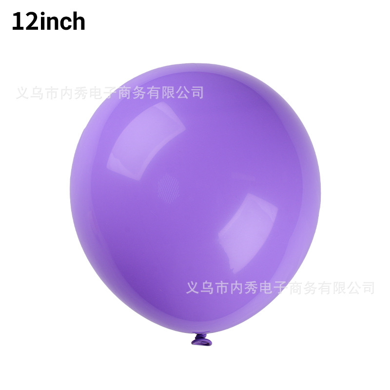 Bola de látex púrpura mate de 12 pulgadas