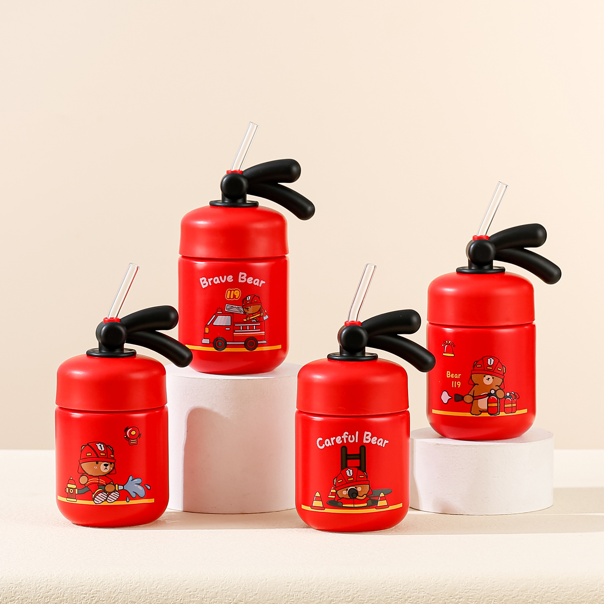 消防灭火器杯子创意个性陶瓷杯马克杯情侣杯办公杯趣味咖啡杯水杯