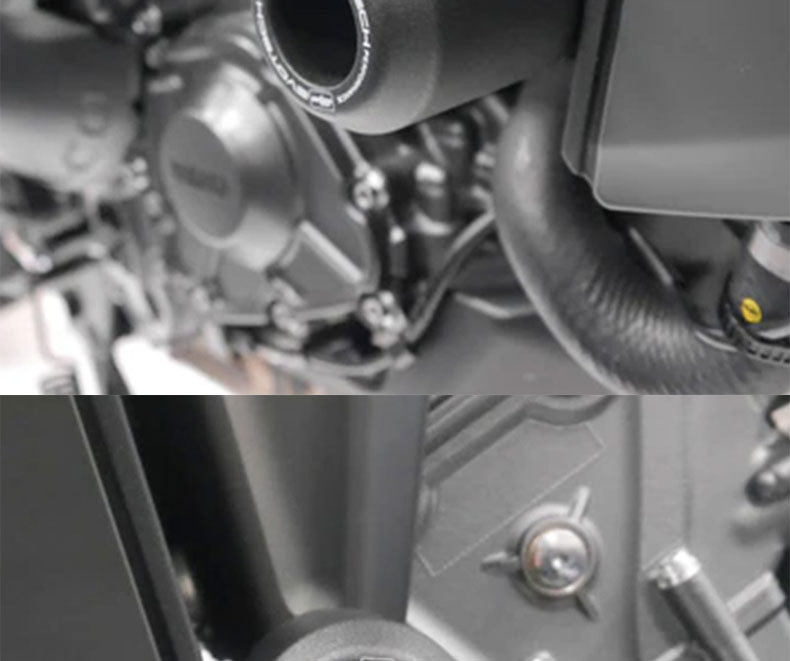 Suitable for Yamaha Mt09 Xsr900 Tracer9 Modified Body Protection Anti-Fall Bar Ep Style Anti-Fall Rubber Ball