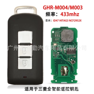 GHR-M004/M003 Mitsubishi Montero Pajero üçün 433mhz ID47 avtomobil açarı