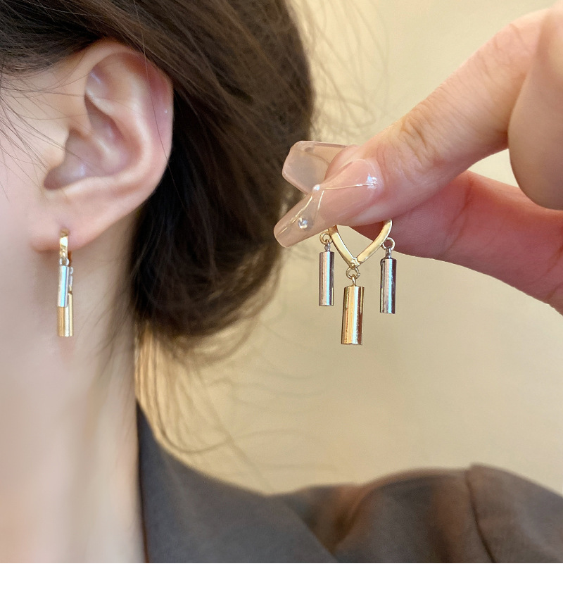 10g Weight 1 Pair Simple Style Heart Shape Plating Copper Drop Earrings