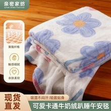 办公室午休毯宝宝午睡毯盖毯儿童家用毛巾成人毛毯跨境批发加厚