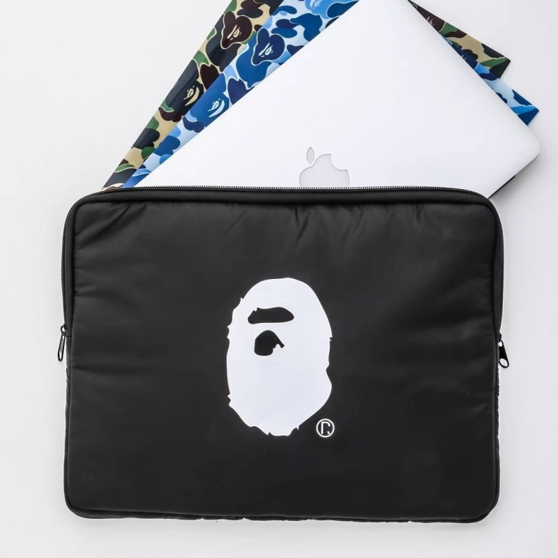 Japanese Magazine Supplement Trendy Black Storage Bag Laptop Bag with Extra Layer Shockproof Ultra-Thick Lightweight Document Bag