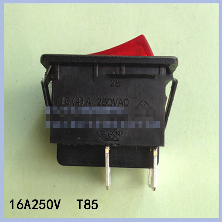 台湾HONGJU船型开关R-210开孔30*22翘板四脚两档带红灯250V16A