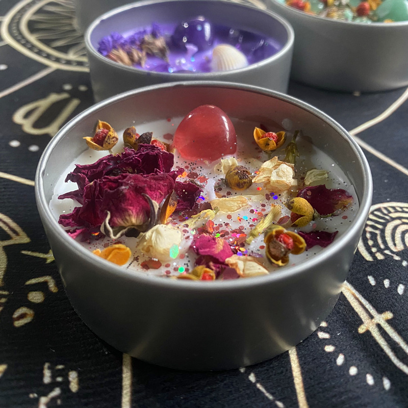 Conchas de flores secas modelado vela hecha a mano piedra de color cera de banana adornos de dormitorio set vela mayorista