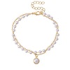 Fashionable small design necklace, cute chain for key bag  from pearl, city style, simple and elegant design